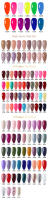 NAILCO-Esmalte para uñas de Gel UV, conjunto de manicura híbrido con purpurina, Color rojo, rosa y Nude, 15ml - details 0