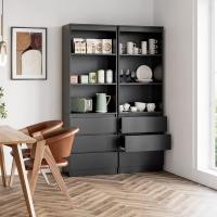 Estantería de Madera de 180cm con 3 Cajones Ideal para Oficina, Salón Organizador de Documentos, Archivadores, Carpetas, Libros - details 12