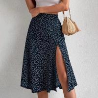 Falda de verano con estampado Floral para mujer, falda holgada de cintura alta, transpirable, elegante, ropa femenina - details 31