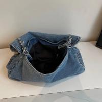 Bolso cruzado vintage para mujer Correa ajustable, bolso de hombro plegable con cierre de snap, ligero azul oscuro Uso casual y festivo - details 3
