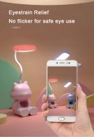 Lámpara de escritorio de estudio Led Flexible con forma de gato, creativa, con soporte para teléfono, mesita de noche, lámpara de mesa regulable de Color para habitación de estudiantes y niños - details 5