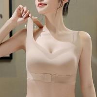 Sujetadores sin costuras 2 en 1 para mujer, Corrector de postura de espalda, ropa interior inalámbrica ajustable, Bralette de realce de copa fina con espalda cruzada - details 6