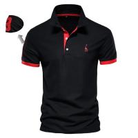 polos hombre manga corta ropa hombre día del padre Polos de algodón para hombre Polos de manga corta con bordado de jirafa para hombre Polos de diseño de marca de alta calidad Ropa para hombre - details 21