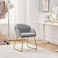 Terciopelo Sillon para Dormitorio Silla para Comedor Cocina Pata Metal Silla Sala de Estar Rosa Claro - details 55