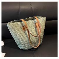 Bolso de Paja Grande Capacidad Estilo Nuevo para 2025 Bolso de Playa Tejido para Mujer - details 16