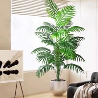 Palmera de Plástico Verde Planta Falsa Tropical para Decoración de Jardín Doméstico - details 4