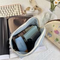 Bolsa de cosméticos con bordado de dibujos animados, bolsa de maquillaje de nailon con animales de tela, bolsa de almacenamiento portátil ligera para el cuidado de la piel, almacenamiento de lápiz labial - details 14