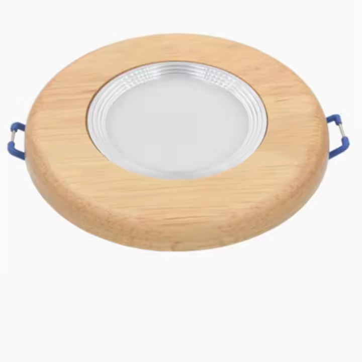 Anillo de luz descendente led de madera maciza, 3W, 5W, 7W, focos de techo, lámpara de fondo Industrial para oficina y sala de estar - 1