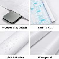 Papel tapiz de pared adhesivo de grano de madera blanco de 40CM para sala de estar, cocina, dormitorio, evita el crecimiento del moho, pegatina de pared fácil de aplicar - details 8