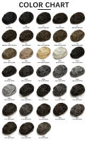 EVASMOOTH Pelucas de Cabello Humano Base de Piel Delgada de 6 Pulgadas, Tejido de Encaje Transpirable, Nudos Duraderos, Color Oscuro, Estilo Ondulado 28mm - details 7