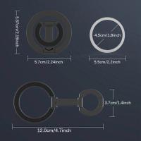 Soporte magnético de doble cara para teléfono celular con cierre de dedo extraíble, plegable y con rotación de 360 grados. - details 9