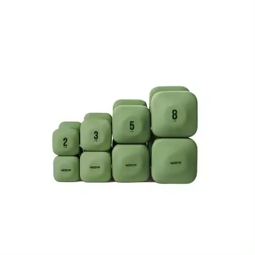 WeGym SafeGrip Mancuernas, Antideslizantes, Antivuelco, Asas Gruesas, Pesas Libres, Mancuernas Cuadradas para Entrenamientos Seguros en Casa, - 1