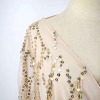 2024 Nueva colección Primavera/Verano Vestido largo de mujer con cuello en V y manga de noche para fiesta - details 6