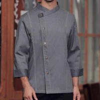Chaqueta de Chef para hombre, camisas de cocinero de cocina de manga corta, uniforme de camarero de panadería y restaurante Unisex - details 9