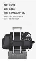 Mochila compartimento de zapatos independiente se puede llevar en ambos hombros mochila deportiva de gran capacidad hombres y mujeres bolsa de viaje de separación seca y húmeda - details 12
