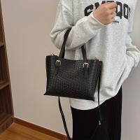 Bolso de Hormigón Estilo Vintage Inspirado Gran Capacidad, Correa Ajustable, Cierre de Cremallera, Forro de Poliéster, Perfecto para El Commute y Uso Diario - details 5