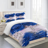 Juego de Ropa de Cama de Boda de San Valentín 3D con Flores y Corazón de Rosa Súper Lujoso Funda de Edredón y 2/3 Piezas a Tamaño Queen y Twin Personalizable - details 8