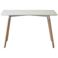 Estilo escandinavo, ideal para comedor, cocina, salón o como escritorio de oficina, color blanco, 120x70x72 cm - details 6
