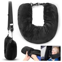 Almohada de Viaje Portátil para el Cuello Almohada de Viaje Automática con Relleno - details 1