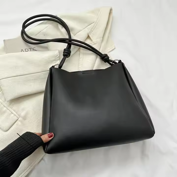 Bolso de hombro para mujer, bolso cruzado con cierre de botón de gran capacidad - 1