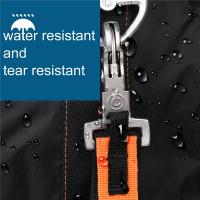 Mochila impermeable de nailon para hombre y mujer, bolsa ligera de viaje para escalada, senderismo, deportes al aire libre, escolar, color negro - details 6