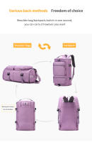 Mochila De Viaje Para Mujer IKE MARTI Gran Capacidad Deportiva Yoga Fin De Semana Con Múltiples Bolsillos Cierre De Cremallera - details 1
