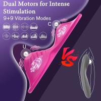 Leten Vibrador Mariposa Estimulador de Clít Doble Motor Portátil Masajeador de G Spot - details 2
