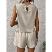 Conjunto de Verano 2025 para Mujer Top Sin Mangas y Shorts Cortos Estilo Casual y Deportivo - details 7