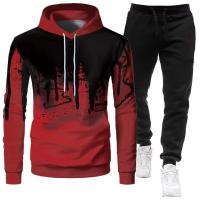 Primavera y otoño, ropa deportiva informal con capucha de Color sólido para hombre, conjunto de moda ajustado para parejas 2025 - details 3