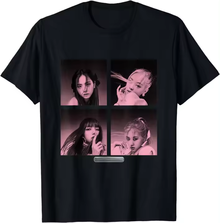 Camiseta negra de manga corta, - 1