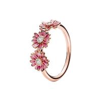 Caliente 100% libélula Margarita hoja Rosa moda circón ajuste Pandora anillo femenino encanto joyería regalo - details 2