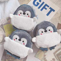 Bolso pequeño de peluche con diseño de pingüino para mujer - details 1
