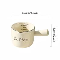 Taza De Extracción De Espresso Cerámica Con Escala Taza De Leche Para Café De Alta Calidad Accesorios De Café Para El Hogar Regalos Ounce Gruesa Exquisita - details 14