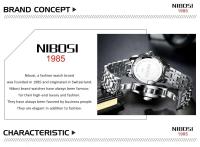Reloj de Negocios de Acero Inoxidable NIBOSI de Cuarzo Reloj de Cuarzo de Lujo para Hombres - details 2