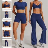 Conjunto de Gimnasio Yoga UDS para Mujeres Ropa de Entrenamiento de Manga Corta, Camisón Largo, Monos de Camping PIESS, Shorts de Correr - details 0