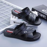Zapatillas de verano para hombres de mediana edad, zapatos de moda para hombres, sandalias casuales simples de suela suave - details 3