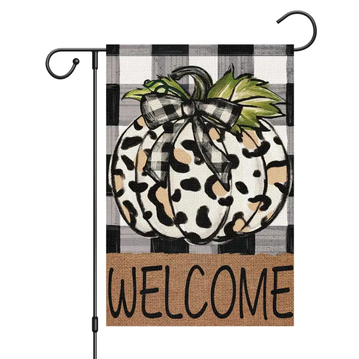 Bandera de Jardín, decoración exterior de regalo, doble cara, acción de Gracias, decoración de Halloween - 1