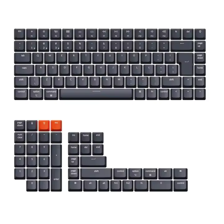 Keychron Pt-Br Layout ABS Juego completo de teclas para teclado Nical - 1