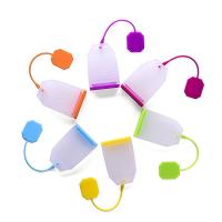 Infusor de silicona con forma de bolsa, colador de té, difusor de filtro de hojas, accesorios de cocina, accesorios de tetera, Color aleatorio, PC - details 2