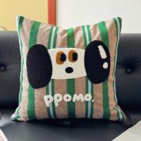 Funda de almohada moderna lavable estilo crema, funda de almohada cuadrada cómoda de dibujos animados, funda de almohada suave bordada con toalla, decoración del hogar - details 1