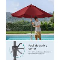 Sombrilla de Jardín 300 cm, UPF 50+, Parasol, 30 ° de Inclinación en dos Direcciones, con , para Patio, Terraza, , Piscina, sin Base, Beige GPU30BE - details 50