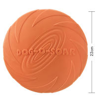 Paquete de 2 discos voladores para perros, juguetes interactivos duraderos para mascotas, goma suave para entrenamiento de razas medianas y grandes, vuelo al aire libre - details 2