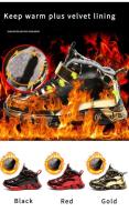 Zapatos para correr de invierno para niños, zapatos informales antideslizantes e impermeables, zapatillas de deporte cálidas y de algodón, zapatos deportivos de Trekking a la moda para adolescentes - details 3