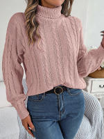 Suéter de punto de cuello alto para mujer, jersey de manga larga, Tops de moda, blusa de punto, novedad de otoño e invierno, 2023 - details 2
