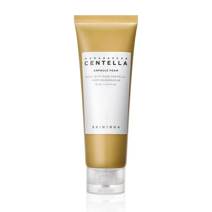 SKIN1004 Ampolla de centella de Madagascar 4.22 fl.oz, 125 ml, limpiador en espuma de bajo pH, surfactante de coco en polvo de soda natural y EWG - 1