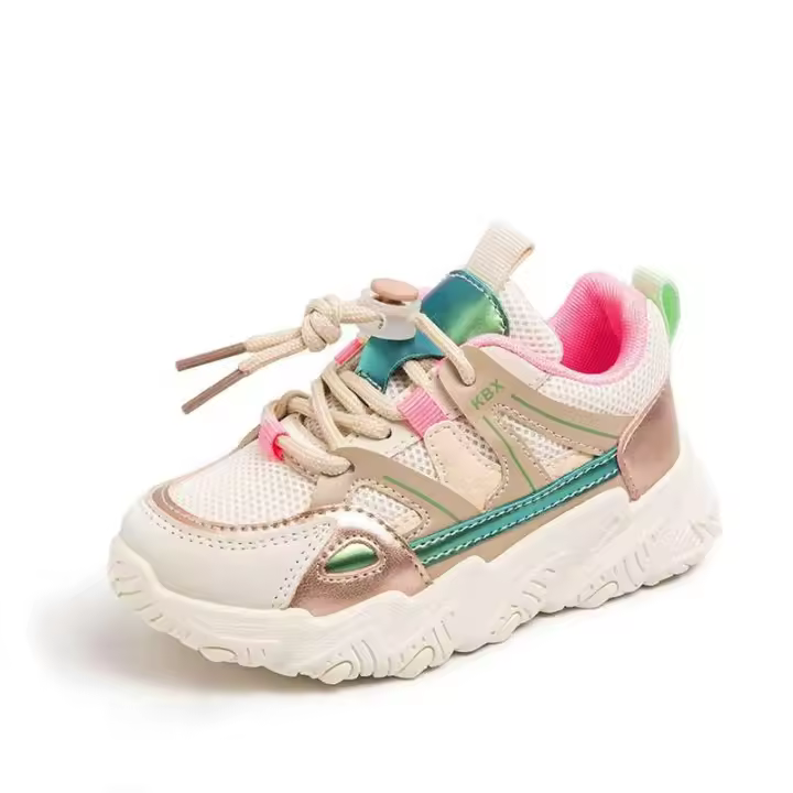 Nuevo estilo, zapatos de moda para hombres y mujeres, deportes negros, tacón rosa, brillante, para correr, blanco, 2025 - 1