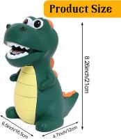 Hucha infantil de dinosaurio Regalo de Navidad/Cumpleaños de plástico indestructible, gran capacidad, adorno, grande, vinilo a prueba de caídas, regalo para niños - details 0
