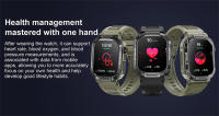 2025 nuevo reloj inteligente militar para hombres impermeable al aire libre rastreador de actividad/deporte Monitor de salud 2,10 "BT llamada Smartwatch - details 12