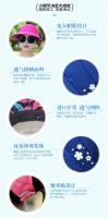 Gorra de Golf para Mujer Verano Versión Coreana Antiguero UV Gorra de Béisbol de Algodón con Flor - details 2