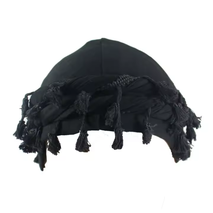 Street Guys Dashing Style Diseño de borlas Sombreros de turbante para hombres, accesorios de viaje, sombrero de turbante Hiphop, sombreros vintage para hombres para uso diario, sombreros para verano - 1